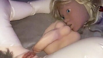 Kermis Sex doll gets fucked